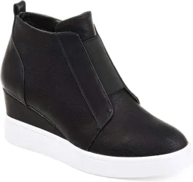 Athlefit Women's Wedge Sneakers Hidden Heel Platform Wedge Booties Hidden Wedgie Sneakers