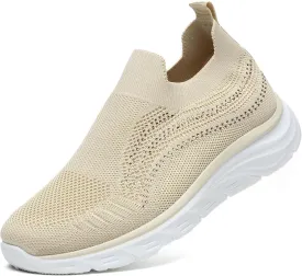 Bernal Women's Walking Shoes Casual Lace Up Lightweight Work Shoes Fashion Breathable Rhinestone Sparkle Sneakers Workout Gym Shoes