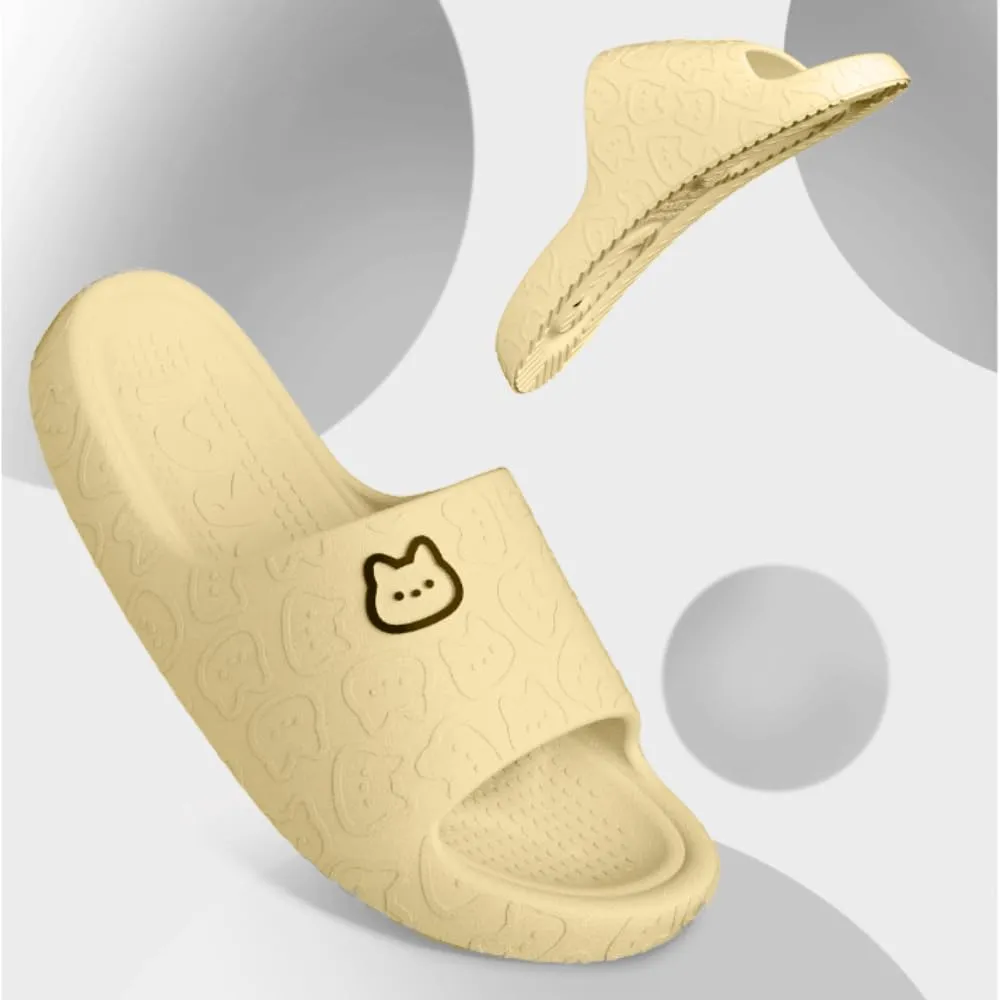 Cat Slippers - Female Summer Non-slip Indoor Home Bathroom Cute Cat Slippers At Home