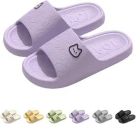 Cat Slippers - Female Summer Non-slip Indoor Home Bathroom Cute Cat Slippers At Home