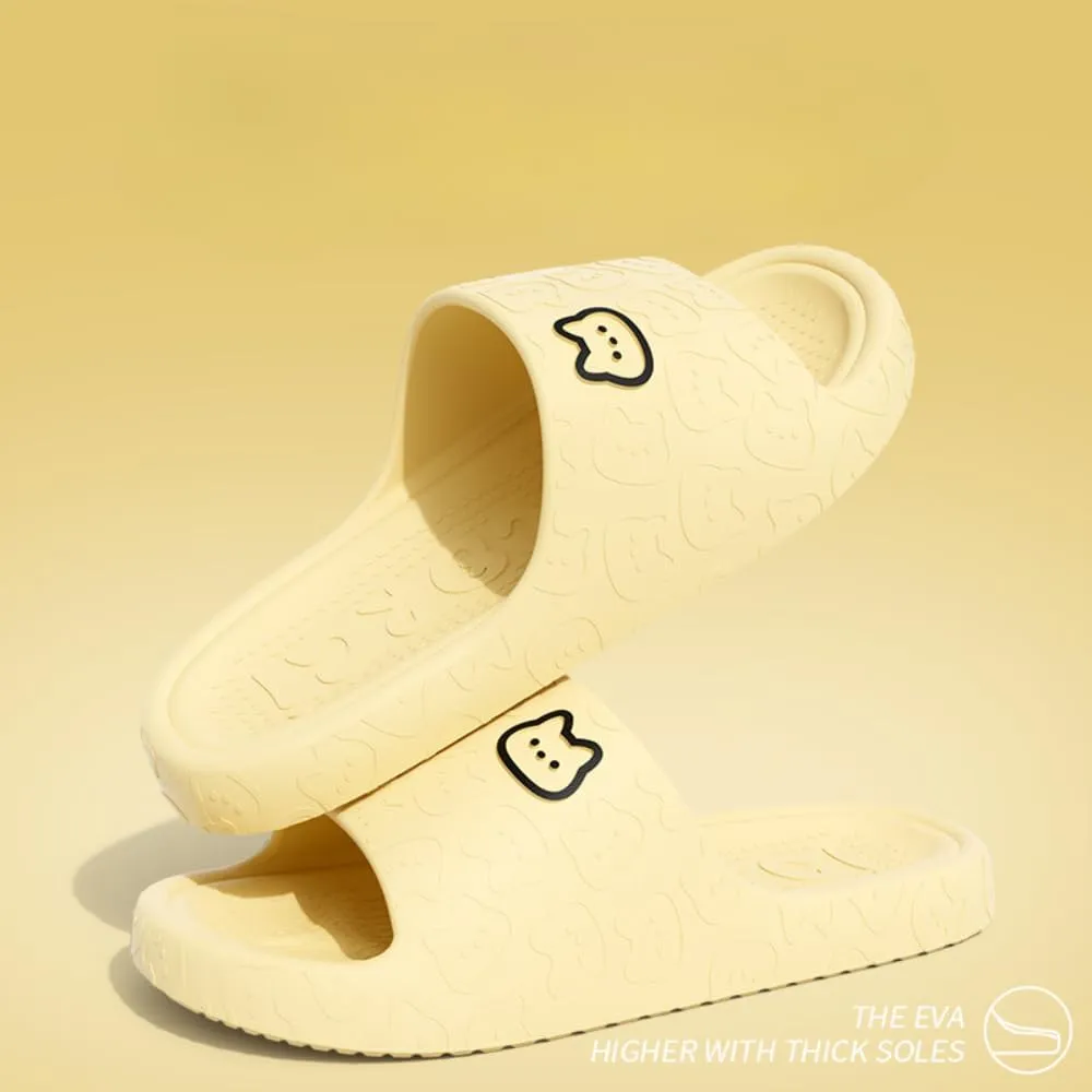 Cat Slippers - Female Summer Non-slip Indoor Home Bathroom Cute Cat Slippers At Home