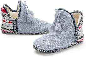 Cozylook Women's Bootie Slippers, Cozy House Shoes with Memory Foam, Plush Fleece Lining, Indoor/Outdoor Anti-Slip Sole