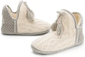 Cozylook Women's Bootie Slippers, Cozy House Shoes with Memory Foam, Plush Fleece Lining, Indoor/Outdoor Anti-Slip Sole