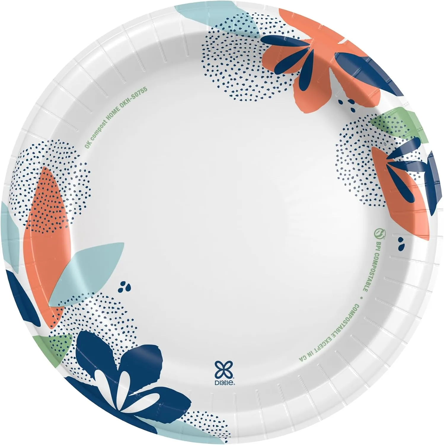 Dixie Large Paper Plates, 10 Inch, 86 Count, 2X Stronger*, Microwave-Safe, Soak-Proof, Cut Resistant, Disposable Plates For Everyday Breakfast, Lunch, & Dinner Meals