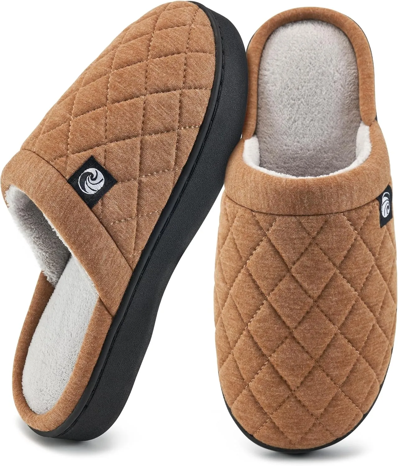 Ecetana Women's & Men's Memory Foam Bedroom Slippers - Comfortable Fuzzy Indoor/Outdoor House Shoes
