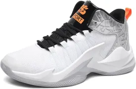 ESXGED Womens Lightweight Basketball Shoes Mens School Training Running Non-Slip Casual Shoes Comfy Sneakers