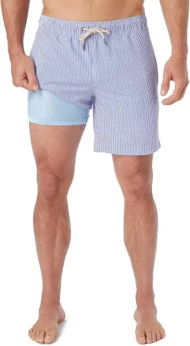 Fair Harbor The Bayberry Trunk ?C?C Men's Swim Suits with Liner, 7-inch Inseam ?C?C Anti-Chafe Classic fit Swim Trunks