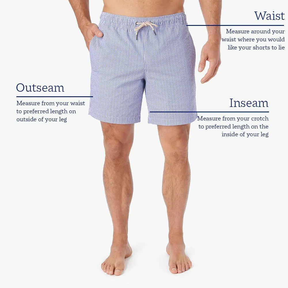 Fair Harbor The Bayberry Trunk ?C?C Men's Swim Suits with Liner, 7-inch Inseam ?C?C Anti-Chafe Classic fit Swim Trunks