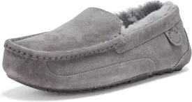Fireside by Dearfoams Men's Melbourne Shearling Indoor/Outdoor Moccasin Slipper with Wide Widths