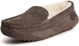 Fireside by Dearfoams Men's Melbourne Shearling Indoor/Outdoor Moccasin Slipper with Wide Widths