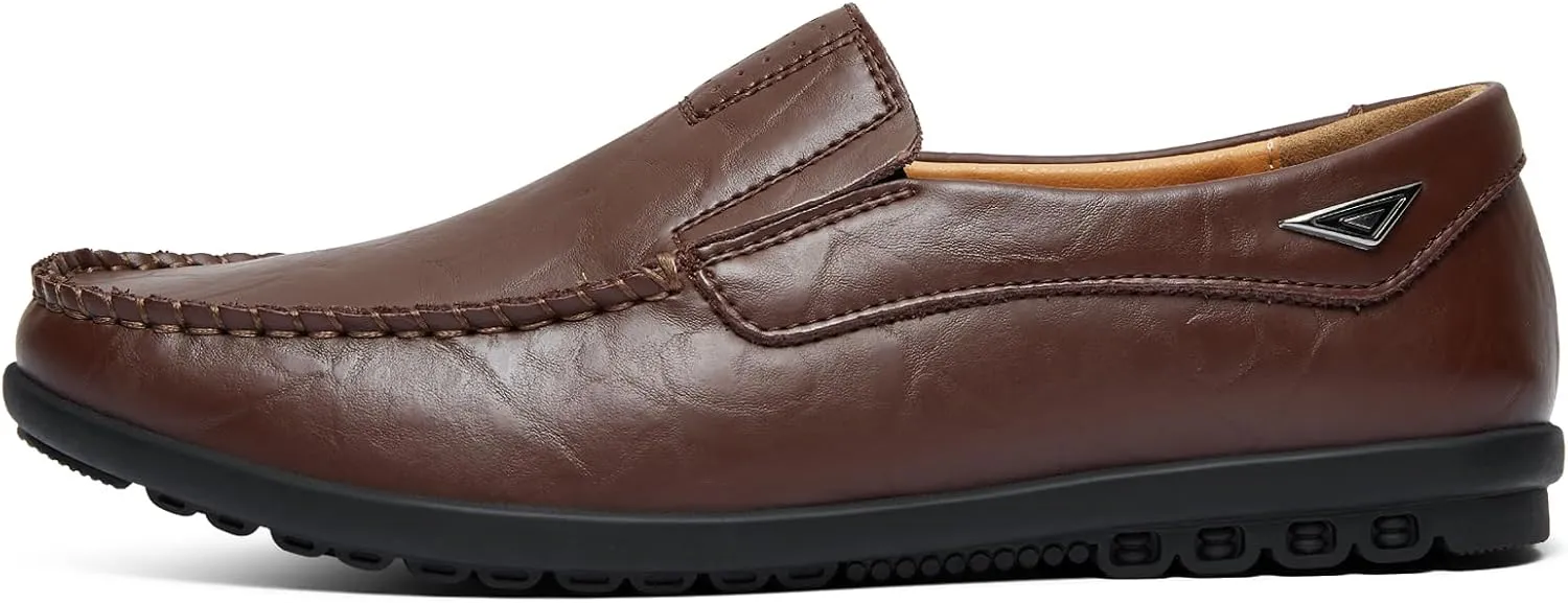Go Tour Mens Casual Leather Fashion Slip-on Loafers Shoes