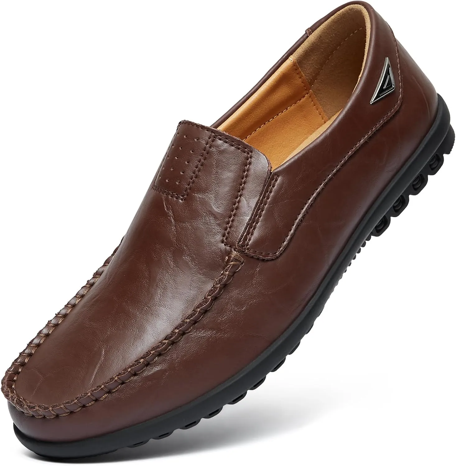 Go Tour Mens Casual Leather Fashion Slip-on Loafers Shoes