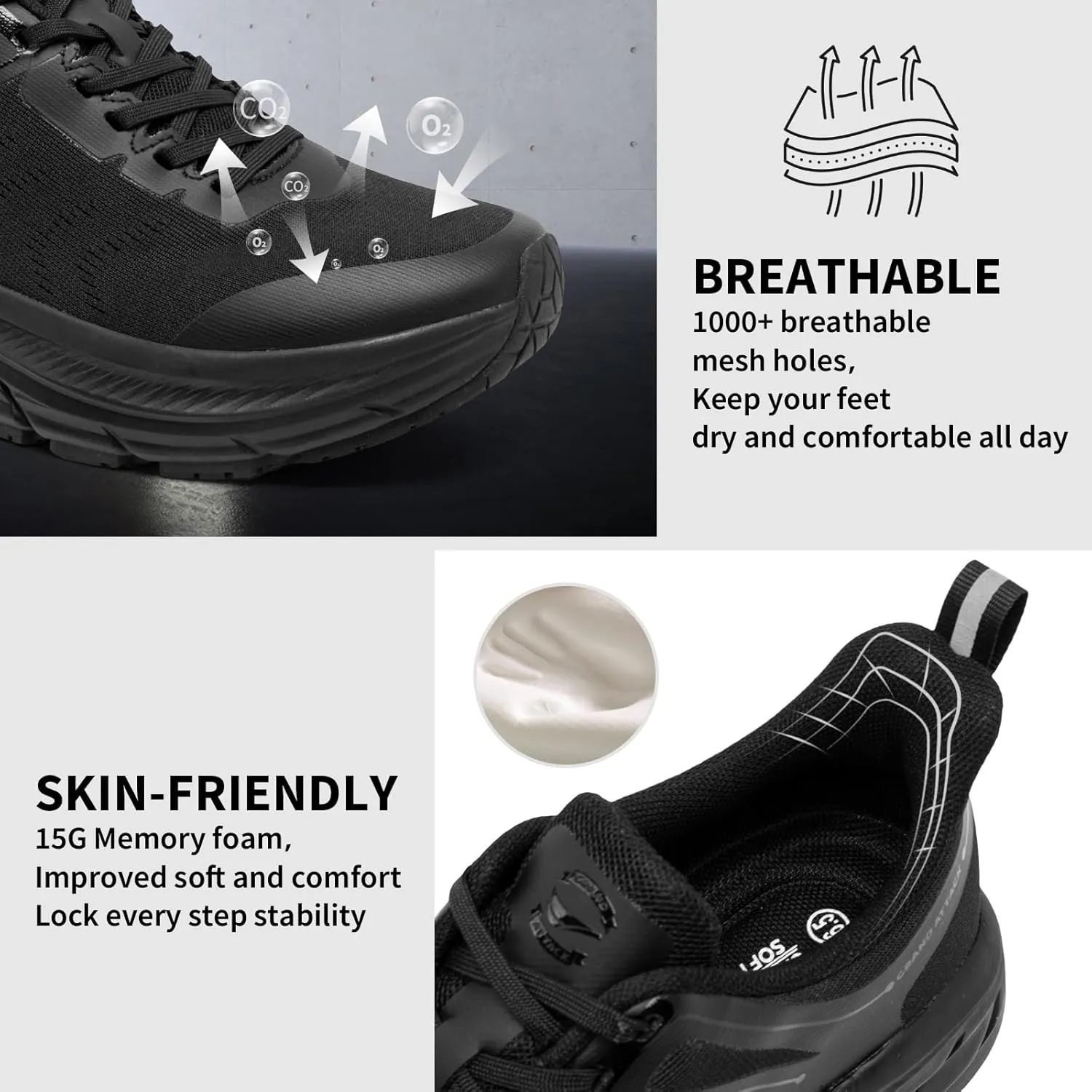 Grand Attack Women's Road Running Shoes | Superior Cushioned|Durable Non-Slip | Comfortable | Fashion Athletic Sneakers