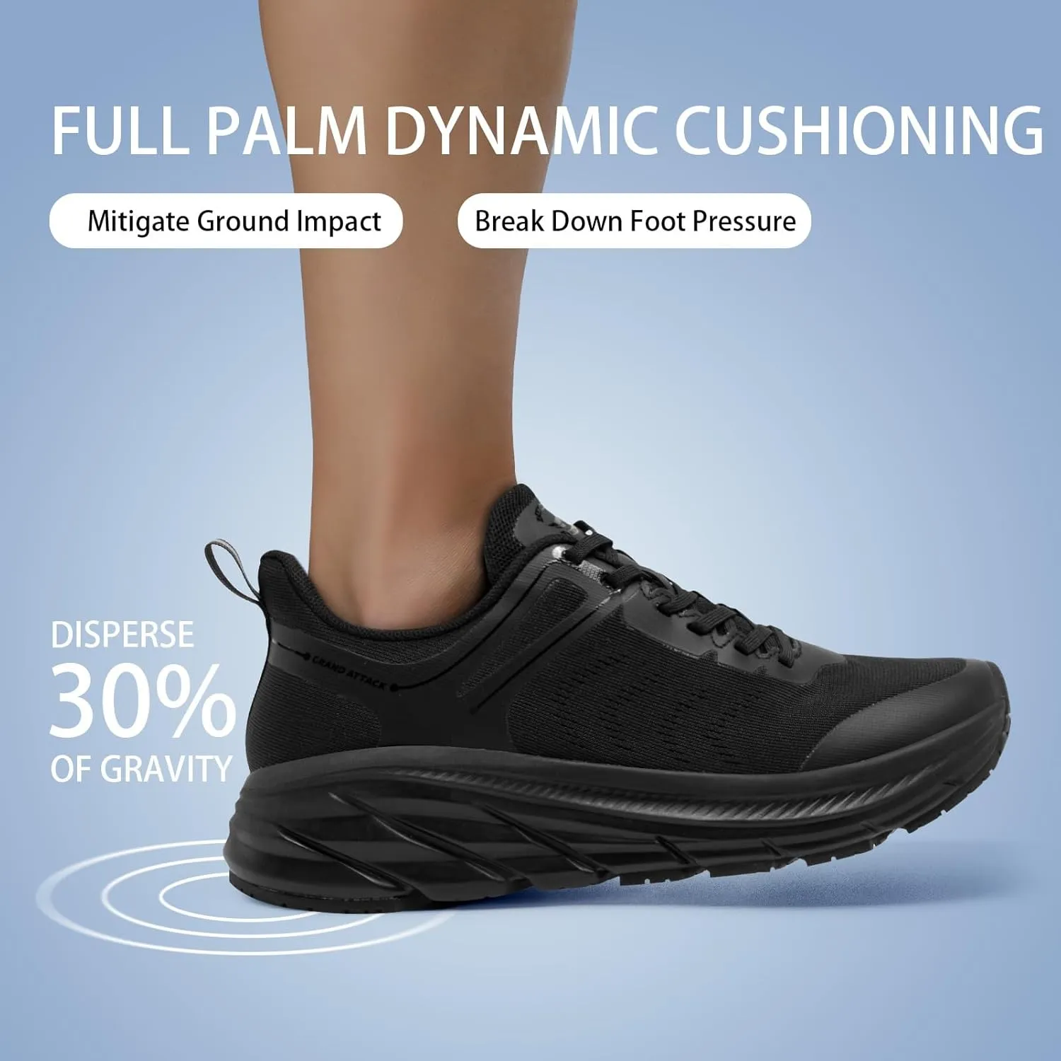 Grand Attack Women's Road Running Shoes | Superior Cushioned|Durable Non-Slip | Comfortable | Fashion Athletic Sneakers