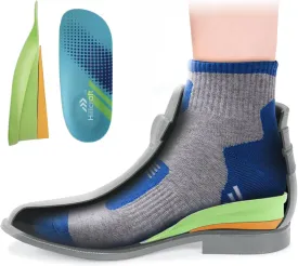 Height Increase Insoles, Cushioned 2 Layer Shoe Insole 4 Inch Height Lift Shoes Insert for Men and Women L (Men 8-10/Women 10.5-12.5)