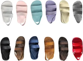 J-Slips Toddler Sandals with Back Strap - Comfortable Boys and Girls Jesus Jandals for Beach and Summer - Waterproof Hawaiian Slides in 12 Colors, Sandalias