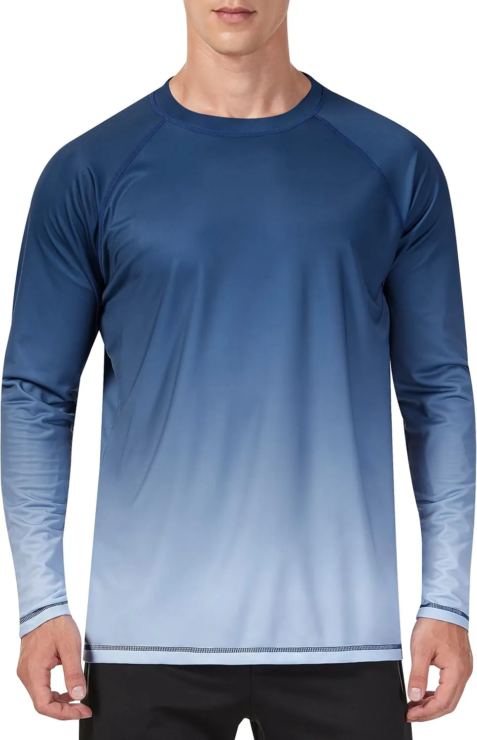 KPSUN Mens Swim Shirts UPF 50  Rash Guard Long Sleeve Sun UV Protection Beach Shirts Quick Dry Fishing T-Shirt