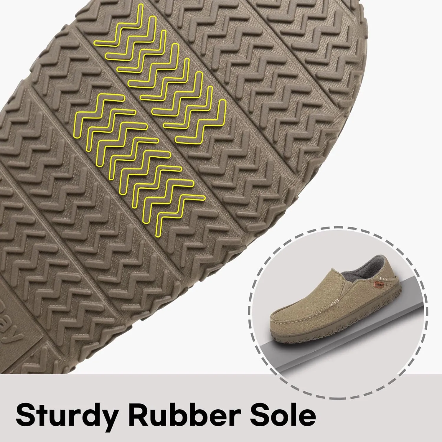 LongBay Men's Moccasin Slippers Cozy Breathable Memory Foam House Shoes for Indoor Outdoor