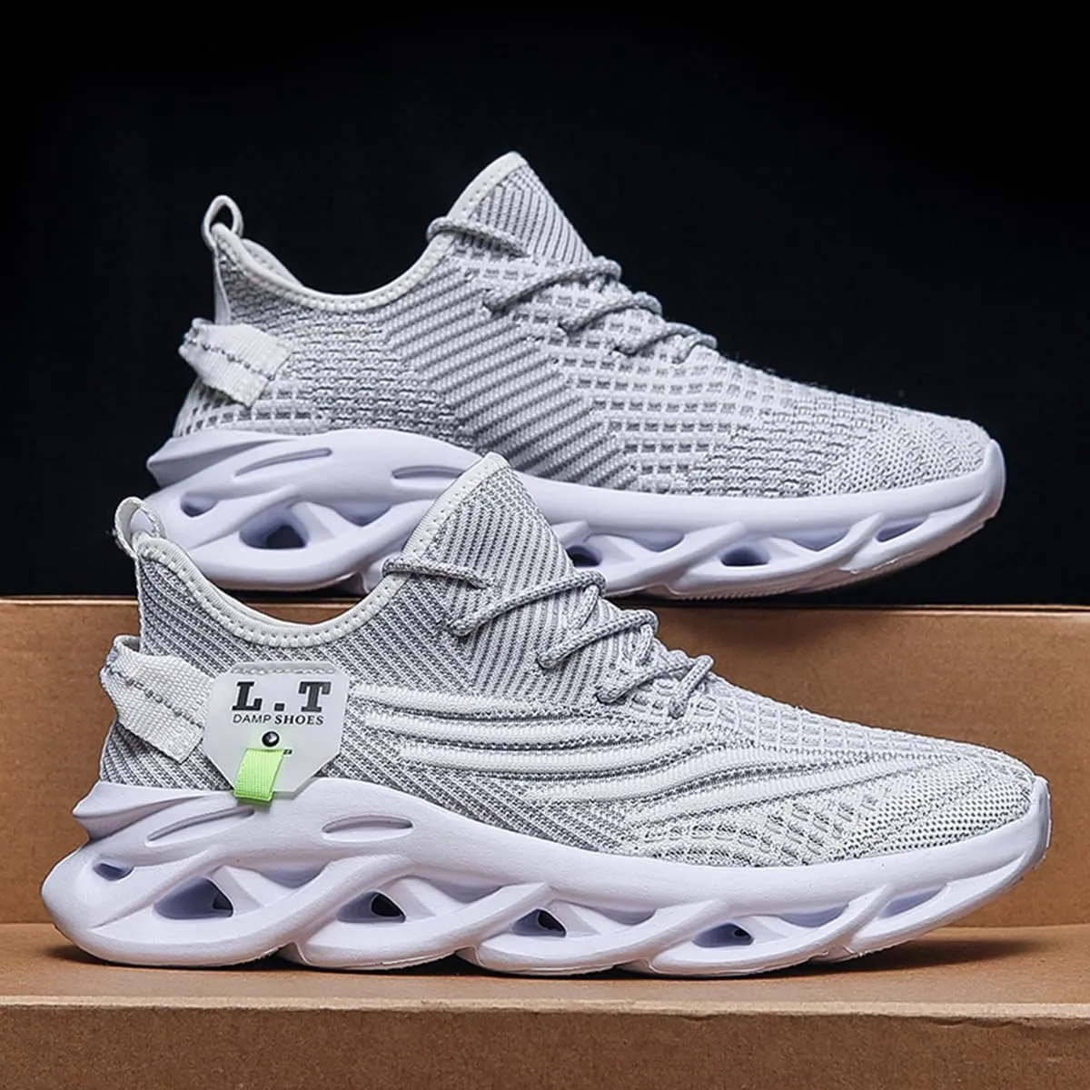 Men Running Shoes Men's Tennis Shoes Lightweight Breathable Fashion Sneakers Non Slip Workout Gym Shoes for Running Black