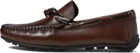 Men's Genuine Leather Casual Slip on Tie-Bow Loafers