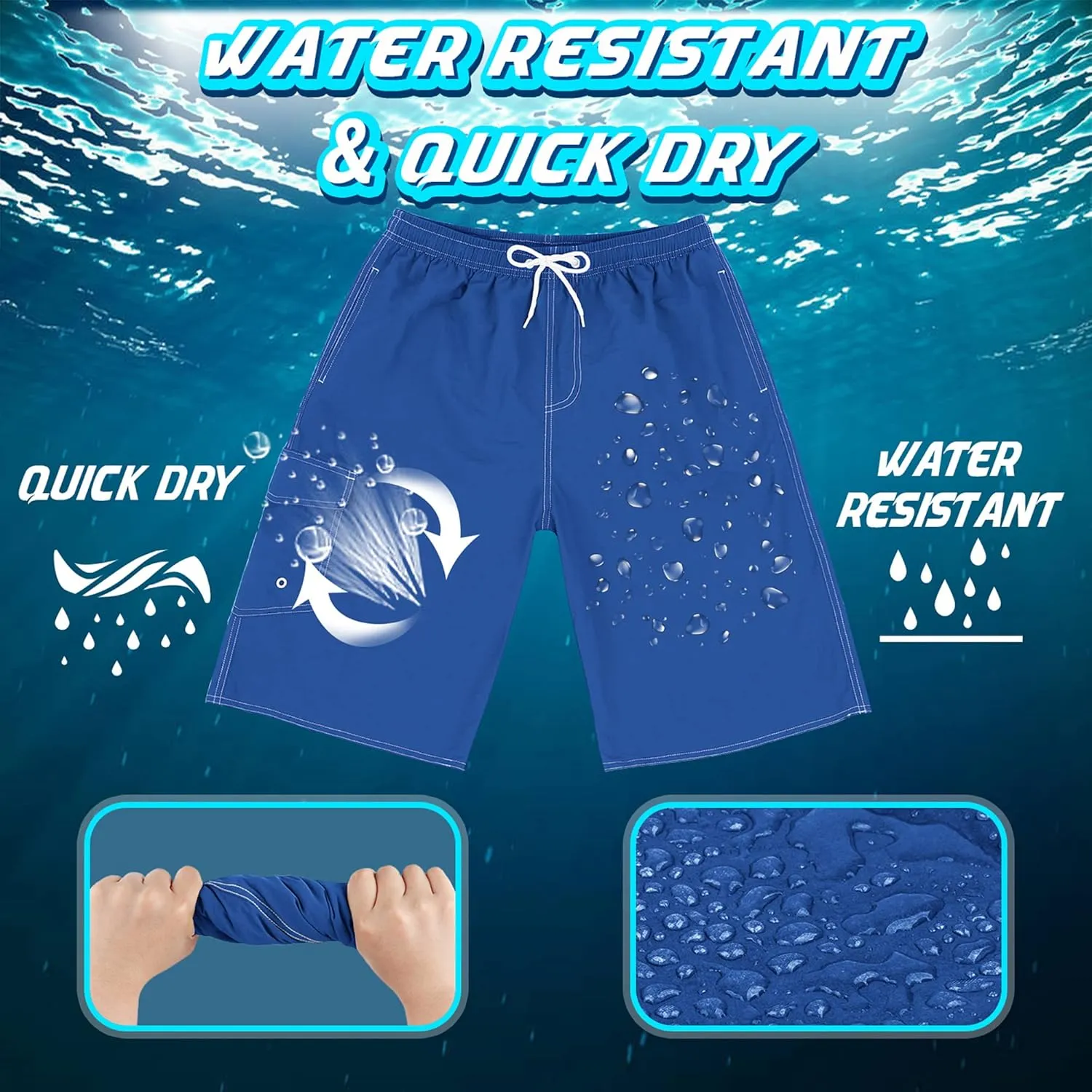 Mens Swimming Trunks Swim Trunks Quick Dry Swim Shorts with Mesh Lining Funny Swimwear Bathing Suits
