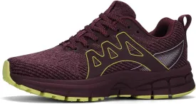 Men's Trail Running Shoes, Lightweight Hiking Sneakers with Arch Support, Non-Slip Shock Absorbing Outdoor Shoes for Mountain Trekking & Athletic Training