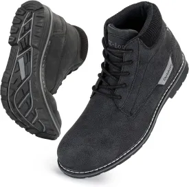 Men's Waterproof Mid-Top Chukka Boots for Work Everyday Wear Casual Outdoor