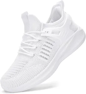 Mens Wide Running Shoes Walking Tennis Shoes Cushioning Wide Sneakers Slip On Sports Work Gym Outdoor Running Sneakers Comfort Lightweight