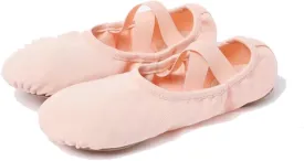 MSMAX Dance Flats Performa Stretch Ballet Slipper Toddler/Little Kid/Big Kid/Adult