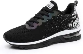 RUMPRA Women Sneakers Lightweight Air Cushion Gym Fashion Shoes Breathable Walking Running Athletic Sport