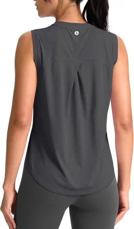 SANTINY Women's Sleeveless Workout Tops Breathable Lightweight Active Tennis Yoga Shirts Athletic Running Tank Tops for Women