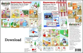 ScrapSMART - Snowmen Fantasy - Software Collection - Jpeg & PDF files for Mac [Download]