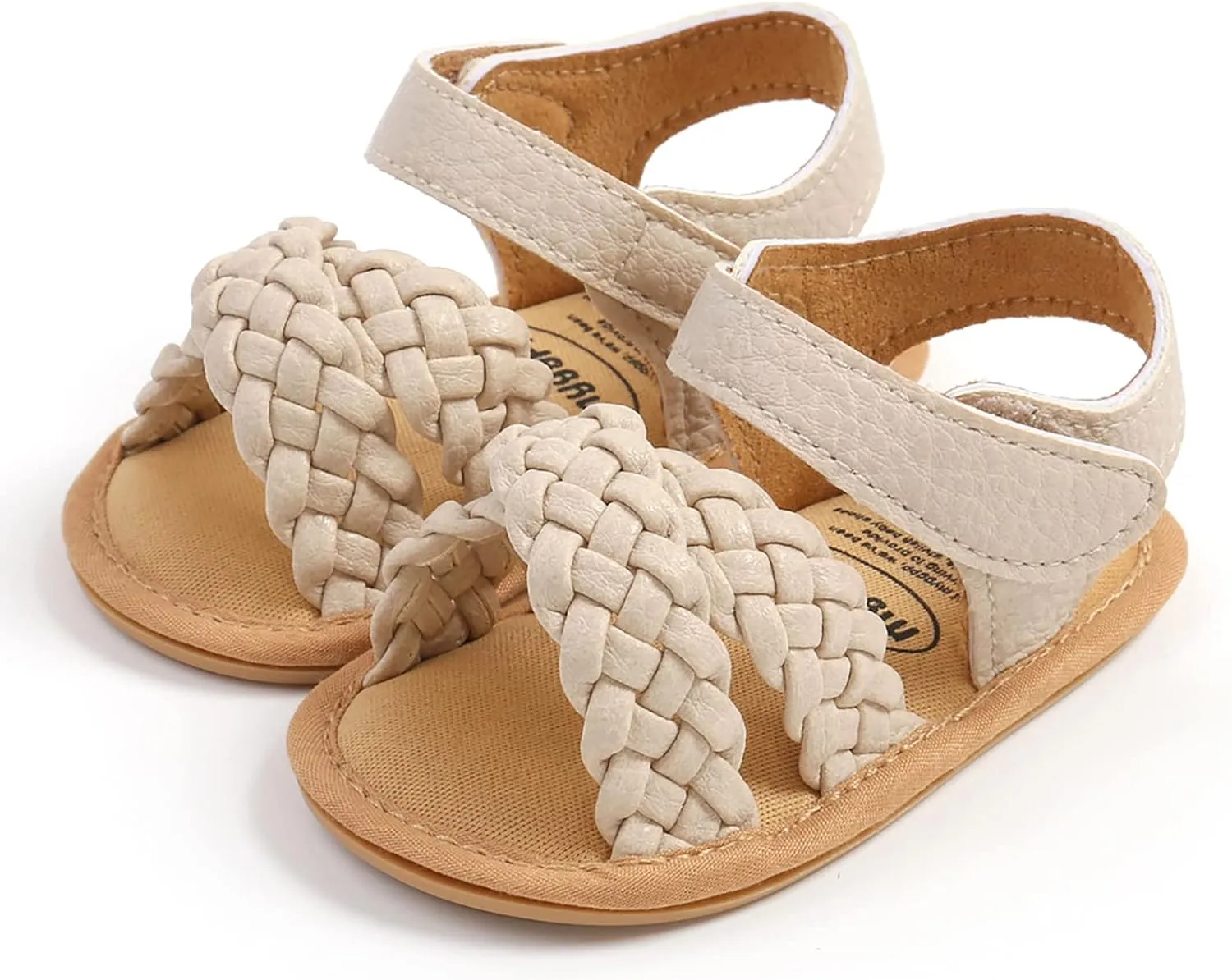 SOFMUO Baby Girls Boys Sparkly Bowknot Sandals Premium Soft Anti-Slip Rubber Sole Infant Summer Outdoor Shoes Toddler First Walkers