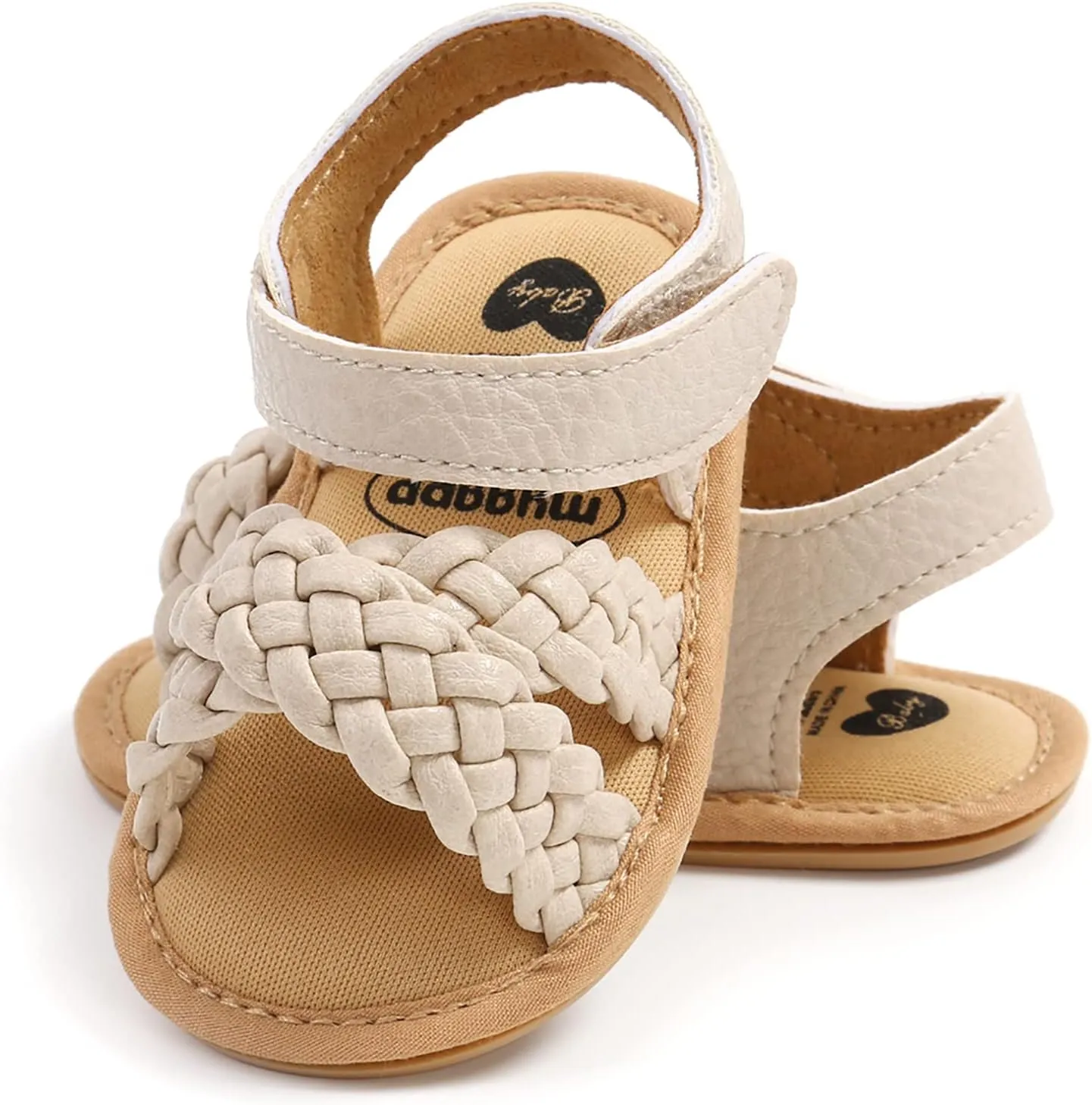 SOFMUO Baby Girls Boys Sparkly Bowknot Sandals Premium Soft Anti-Slip Rubber Sole Infant Summer Outdoor Shoes Toddler First Walkers