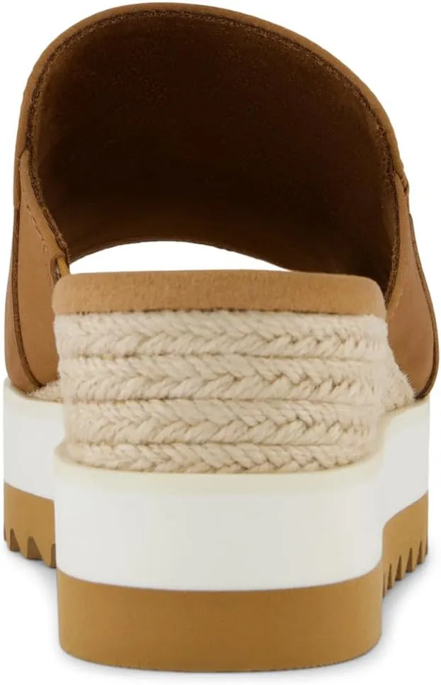 TOMS Womens Diana Platform Espadrille Casual Sandals Casual Mid Heel 2-3" - Black