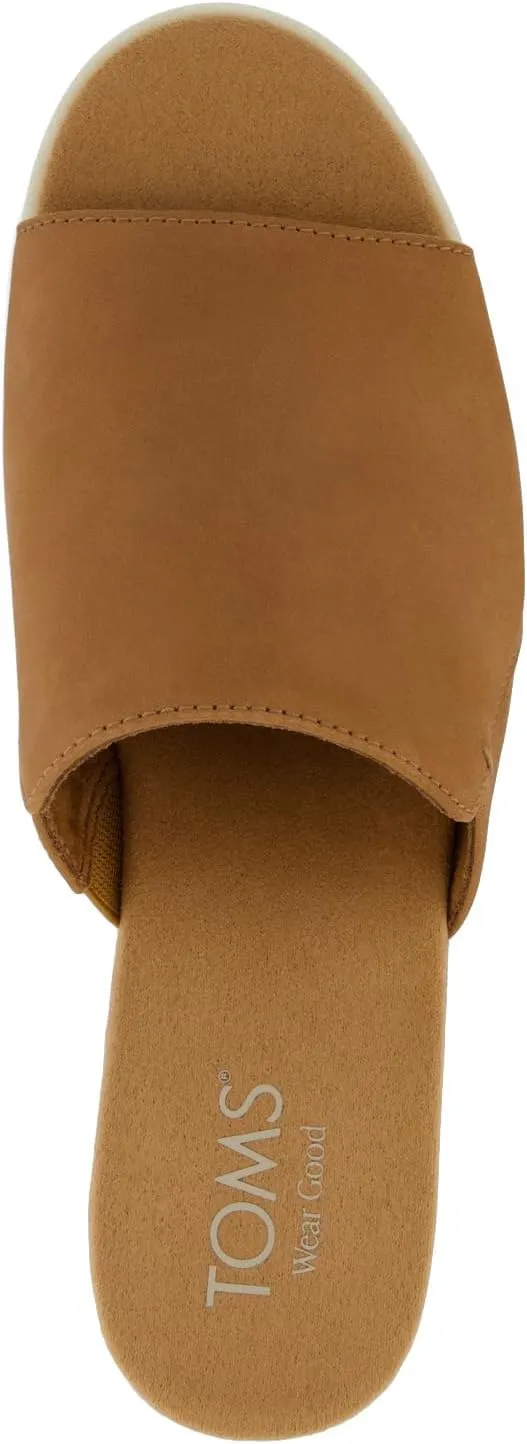 TOMS Womens Diana Platform Espadrille Casual Sandals Casual Mid Heel 2-3" - Black