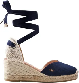 VISCATA Gava Canvas Wedge Handmade 2  Heel Women's Sandals with Breathable Cotton Canvas V-cut Vamp and 100% Natural Jute Midsole for all Casual Occasions