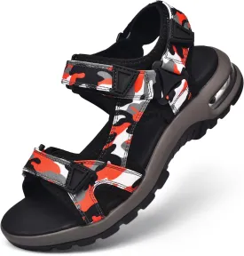 visionreast Mens Athletic Sandals Open Toe Hiking Outdoor Non-slip Sandals Air Cushion Sport Casual Beach Sandals