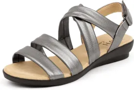 VJH confort Womens Flat Sandals, Soft Straps Slip-on Open Toe Light Weight Elastic Slingback Comfort Casual Walking Sandals
