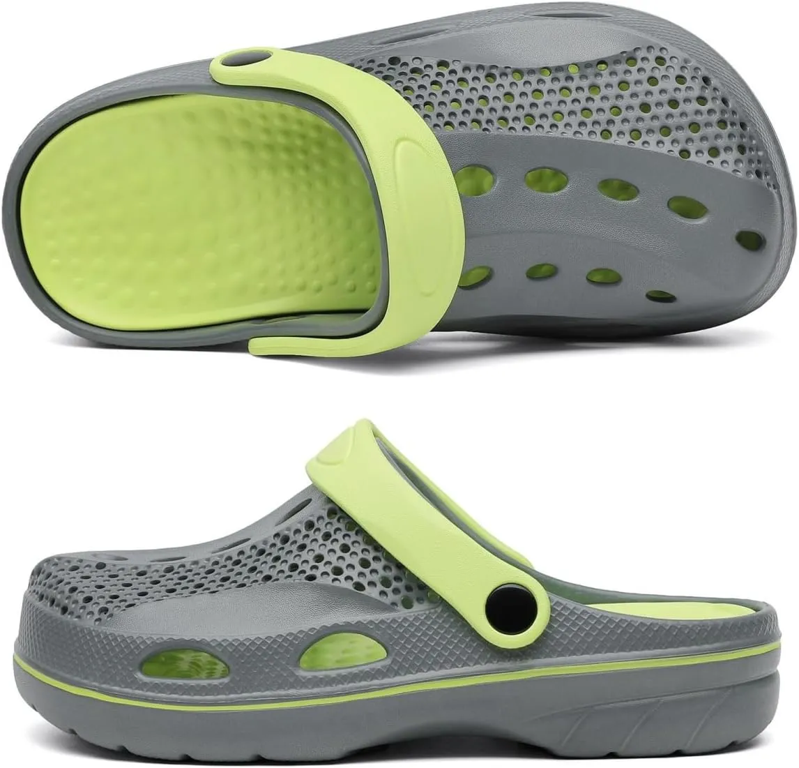 VZQ Women and Men Arch Support Clogs Slip-on Garden Shoes Outdoor Beach Slippers Sandals with Plantar Fasciitis Feet Cushion Insoles