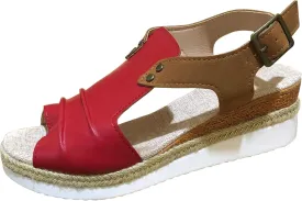 Wedge Sandals for Women Espadrilles Open Toe Platform Wedges Retro Summer Casual Sandal Comfortable Walking Shoes