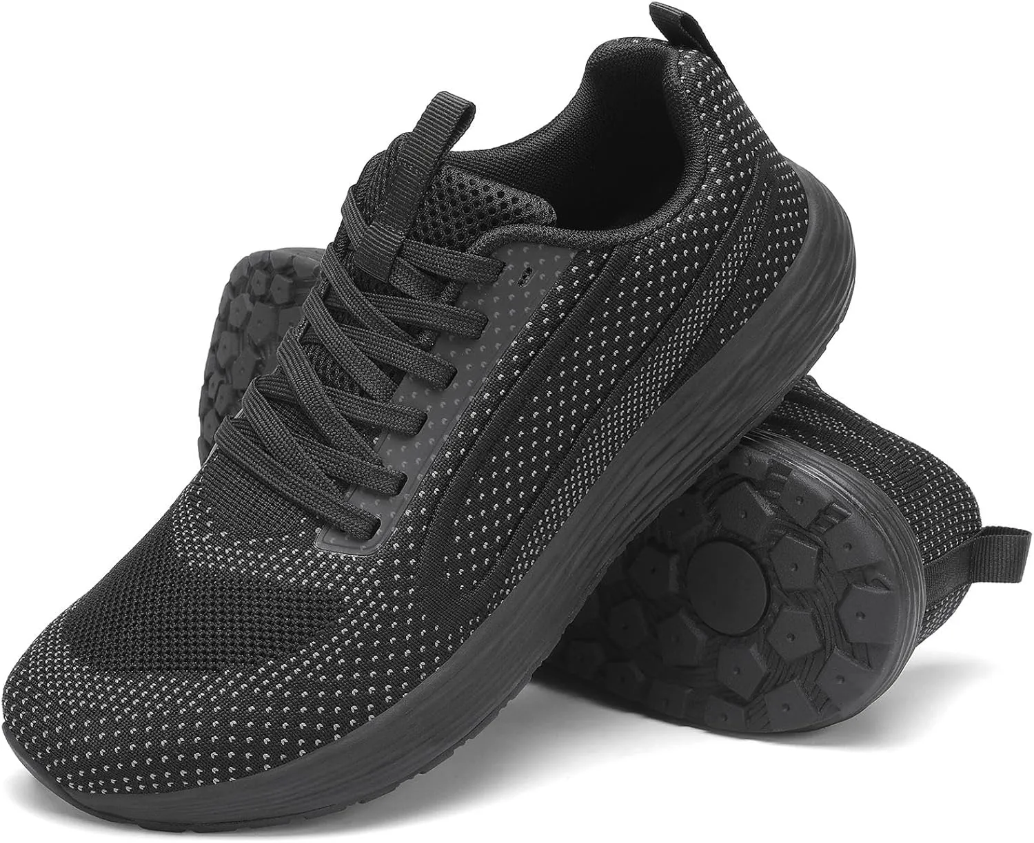 Wide Toe Box Walking Shoes for Men, Zero Drop Road Running Shoes, Lightweight, Breathable, for Tennis, Gym