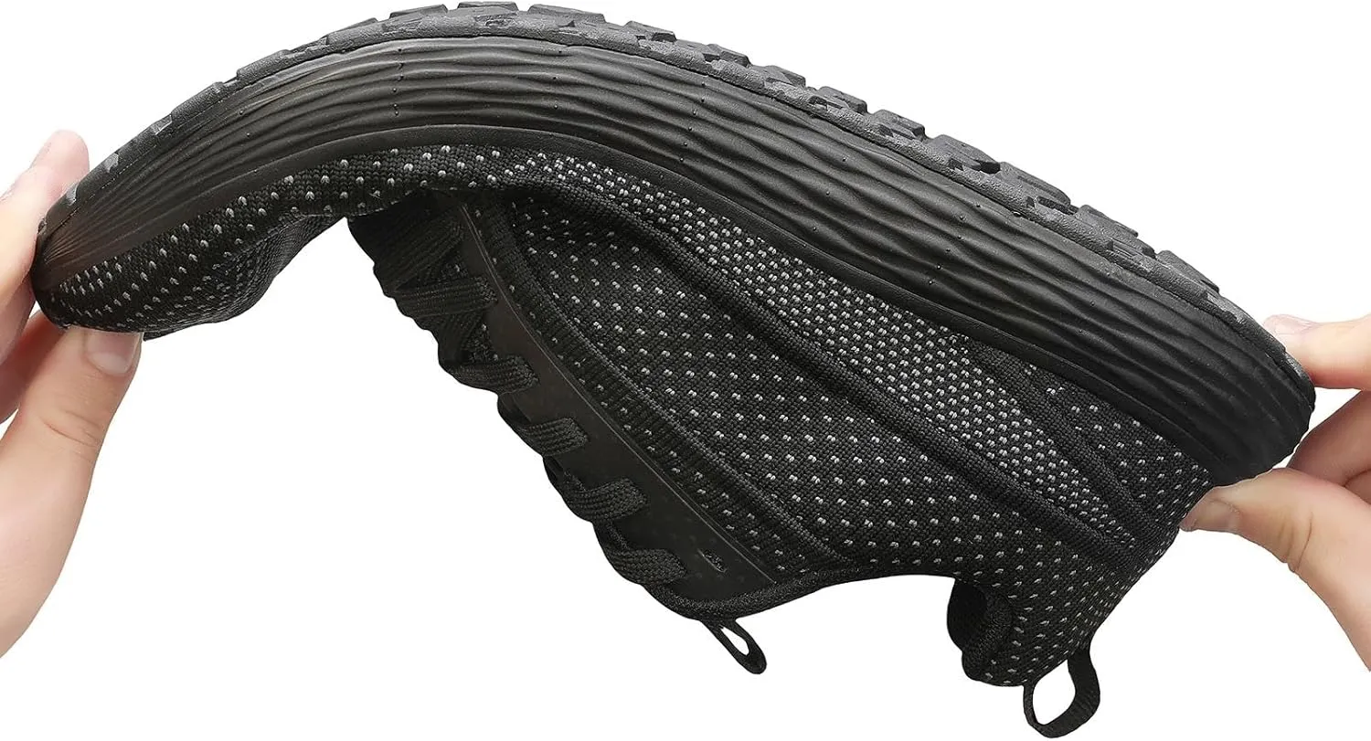 Wide Toe Box Walking Shoes for Men, Zero Drop Road Running Shoes, Lightweight, Breathable, for Tennis, Gym