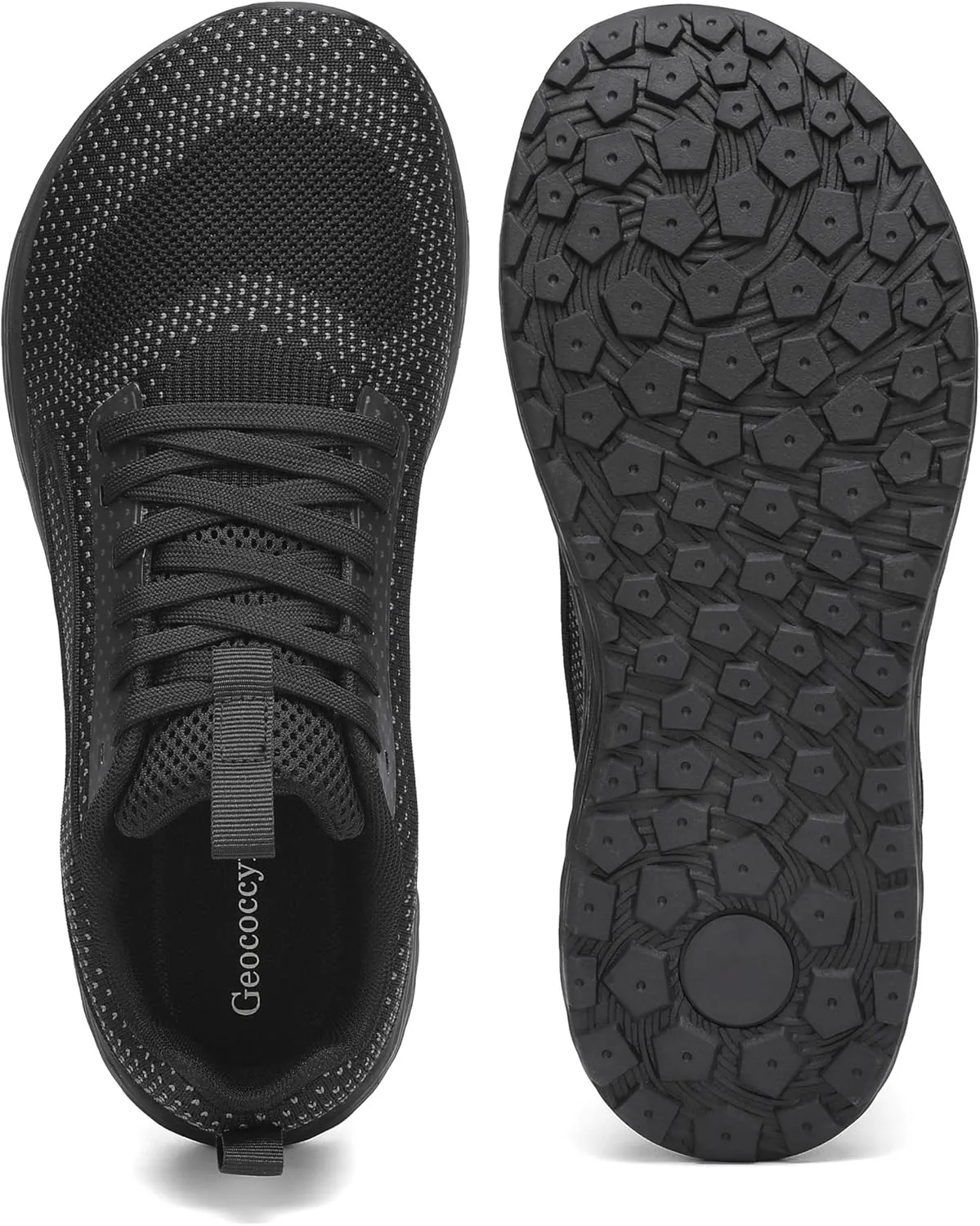 Wide Toe Box Walking Shoes for Men, Zero Drop Road Running Shoes, Lightweight, Breathable, for Tennis, Gym