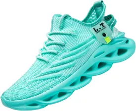 Women Running Shoes Slip On Sneakers Breathable Non-Slip Cushioned Sports Shoes for All-Day Comfort Walking Fitness Jogging with Lightweight EVA Elastic Sole