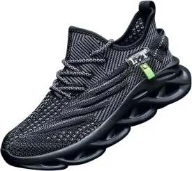 Women Running Shoes Slip On Sneakers Breathable Non-Slip Cushioned Sports Shoes for All-Day Comfort Walking Fitness Jogging with Lightweight EVA Elastic Sole