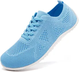 Women's Barefoot Shoes Walking Sports Zero Drop Sole Running Casual Sneakers Slip On Breathable Soft Fashion House Shoes White