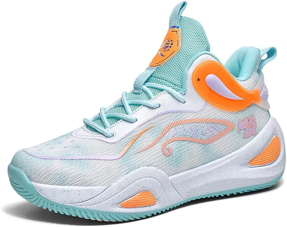Womens Mens Basketball Shoes High Top Fashion Volleyball Sneakers Breathable Lace Up Non Slip Sport Outdoor Shoe for Unisex