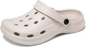 Womens Mens Garden Clogs with Arch Support Slip-On Work Shoes, Quick-Dry Water Sandals, Casual Comfortable Slippers