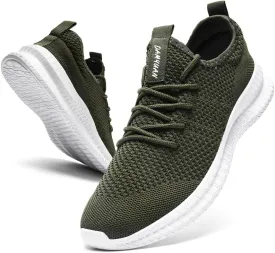 Womens Running Walking Shoes Tennis Slip On Fashion Sneakers Women Sport Workout Gym Shoes Womens Athletic Hiking Nurse Non Slip Lightweight Breathable Shoes